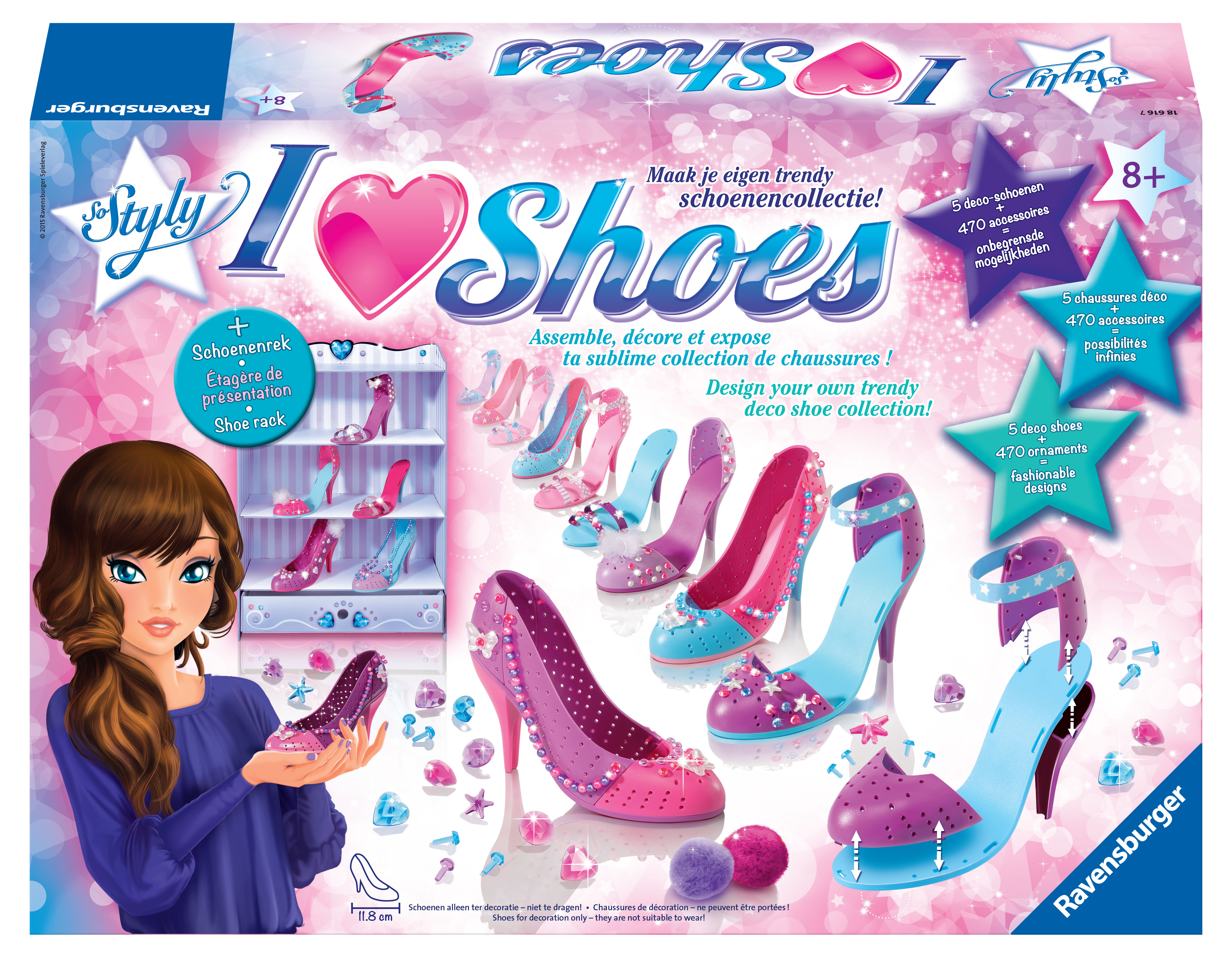 Maak je eigen trendy schoenencollectie met I love Shoes van Ravensburger!